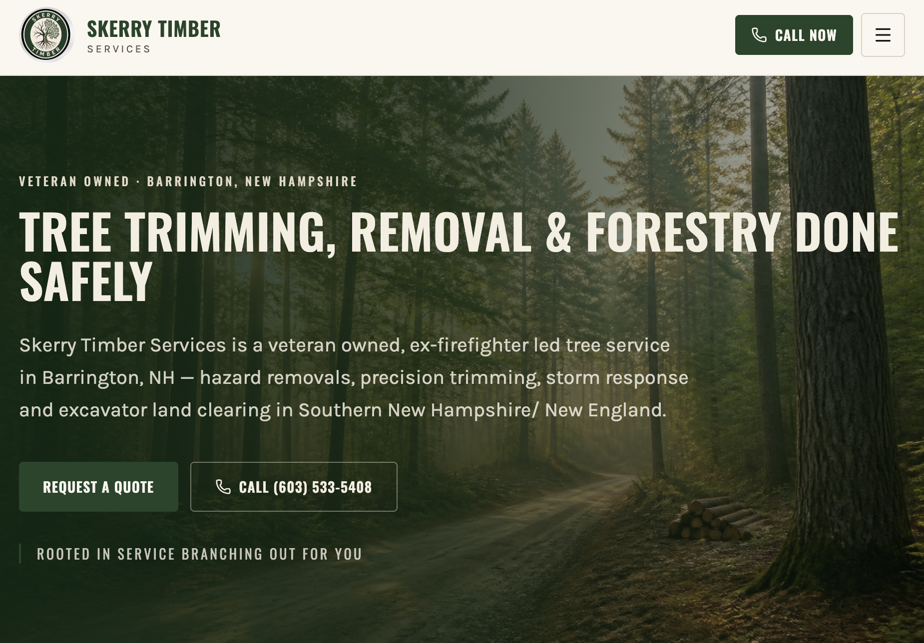 Skerry Timber homepage