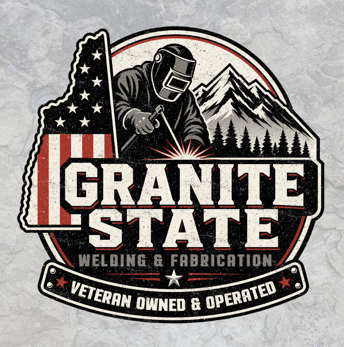 Granite State Welding & Fabrication logo designed by TEP Creative