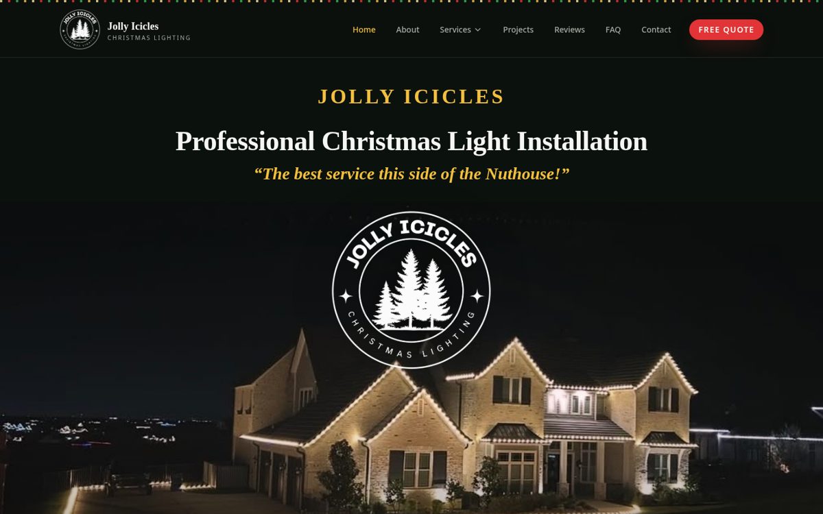 Jolly Icicles website designed by TEP Creative