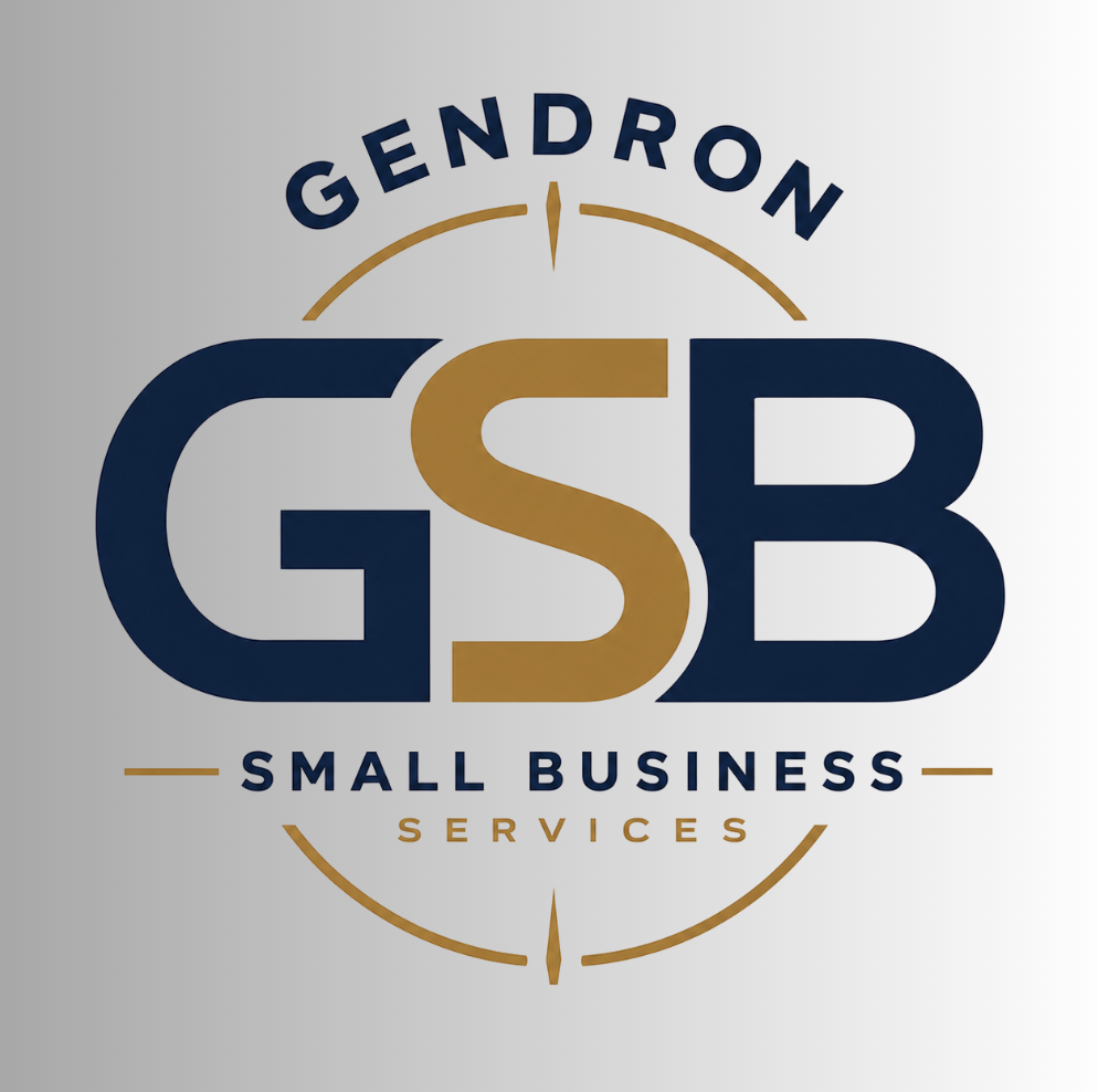 Gendron Small Business Services logo designed by TEP Creative