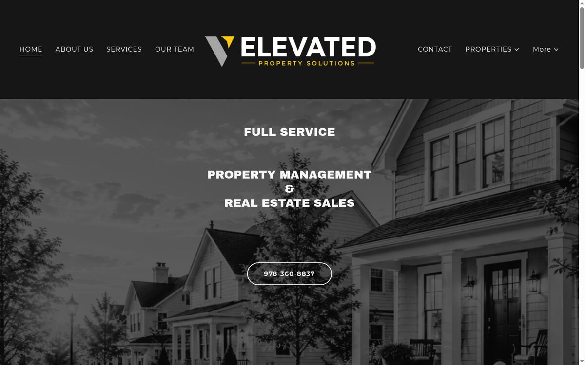 Elevated Property Solutions website designed by TEP Creative