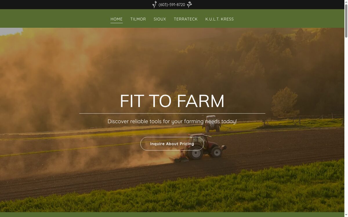 Fit to Farm website designed by TEP Creative